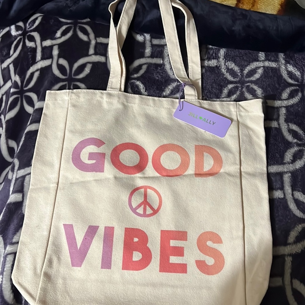 Brand New Jill Ally “GOOD VIBES “ Tote bag